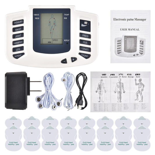 Painel de EMS Eletroestimulador de 16 Pads para Terapia Acupuntura, Estimulador Muscular e Emagrecedor - Esplendor