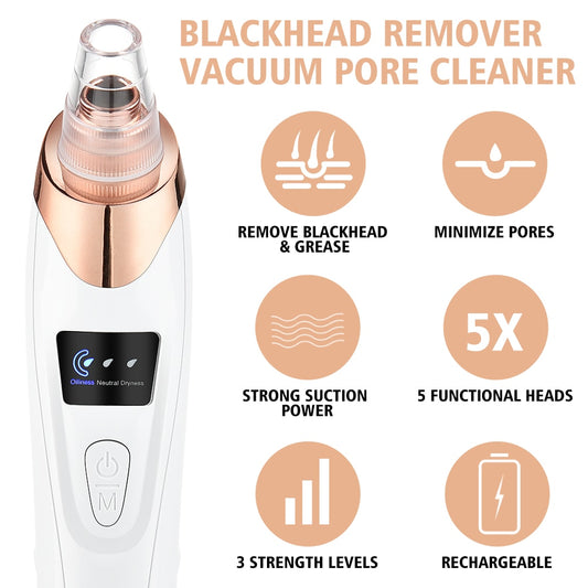 Vacuum Blackhead and Blackhead Removal - Deep Skin Cleansing