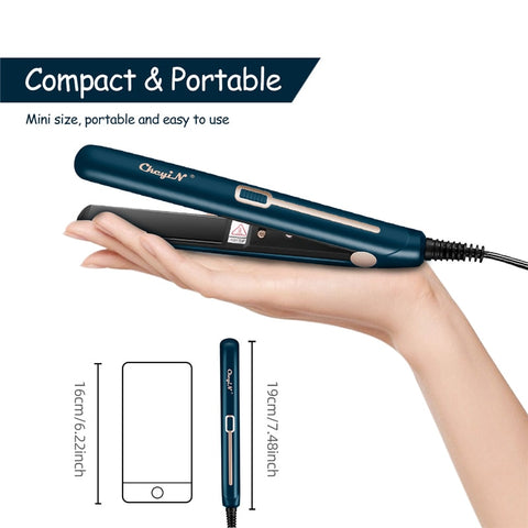 Mini Hair Straightener and Curler 2 in 1 - Amazing Styles with Ease 