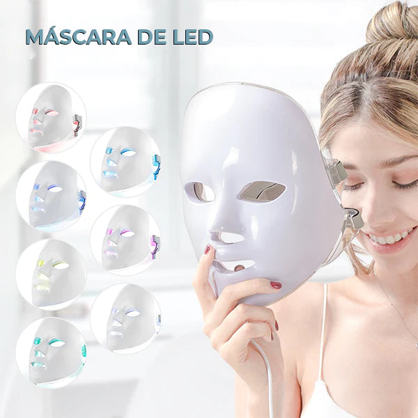 Máscara de LEDs para Tratamentos de Fototerapia: Rejuvenescimento e Beleza.