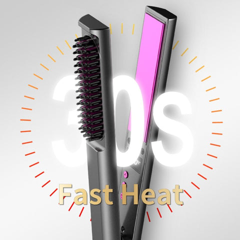 Straightener, Curler and Comb - Three Functions in a Single Product