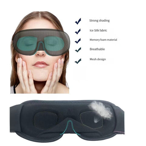 3D MAX Black Eye Mask - Comfort and Darkness for a Restful Sleep