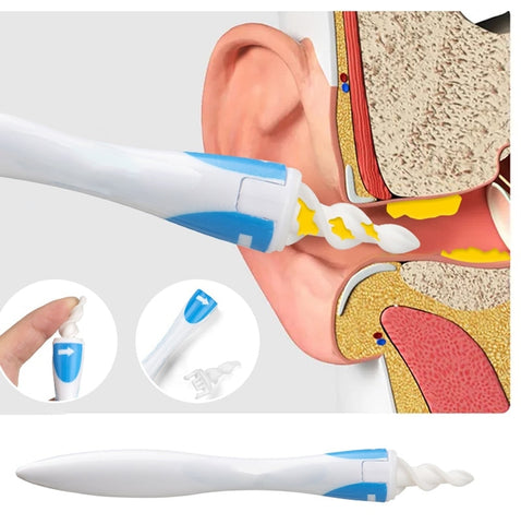 Removedor de Cera de Ouvido com Pontas de Silicone Macio - Cuidado e Higiene Auricular