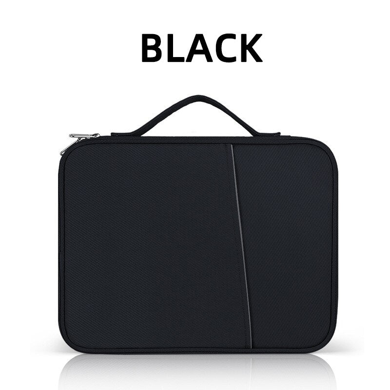 Protective Tablet Handbag with Charging and Side Storage Compartment