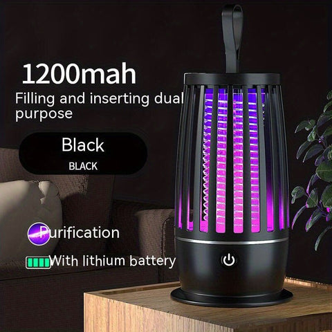 Portable Rechargeable Electric Mosquito Killer Lamp - Insect Trap with 365nm UV