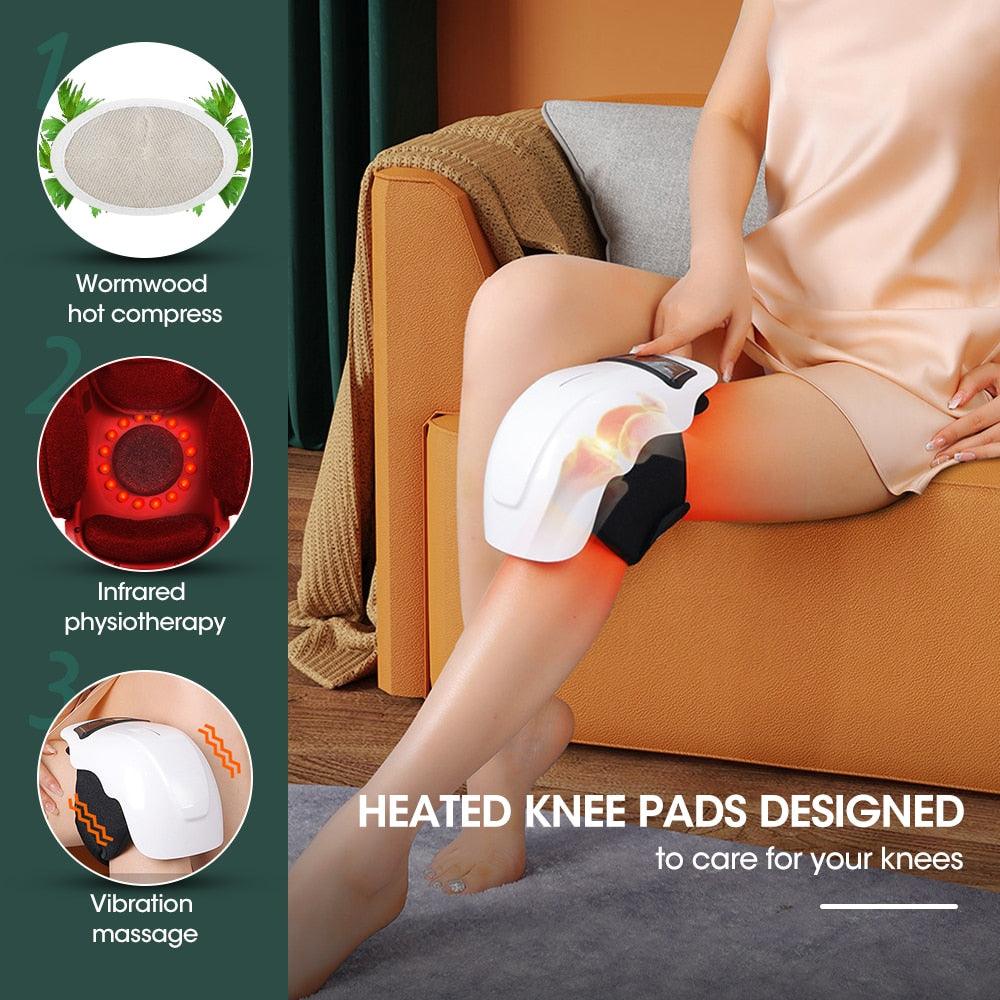 Massageador Elétrico para Fisioterapia de Compressão Quente em joelhos - Esplendor