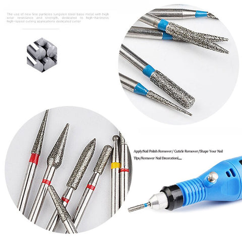 30 Piece Tungsten Nail Drill Set - Removing Gel Polish and More