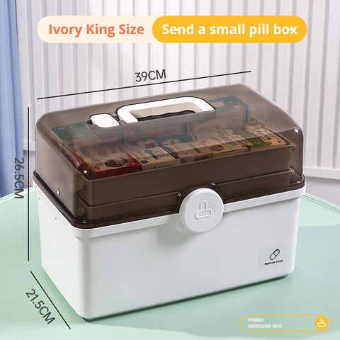 Large Capacity Medicine Storage Box for Home Use