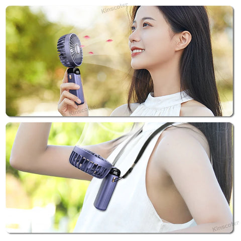 3000mAh Foldable Handheld Fan - Cool Off with Style and Convenience