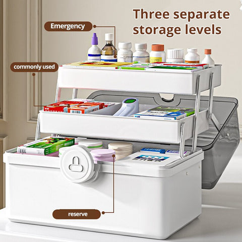 Large Capacity Medicine Storage Box for Home Use