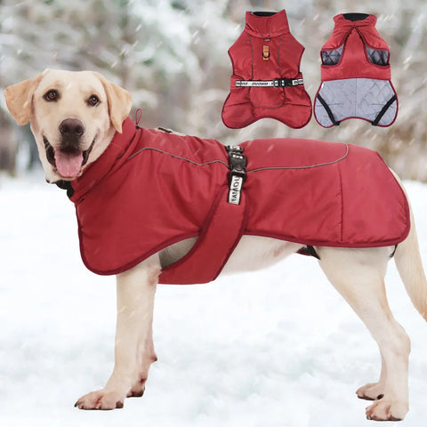 Casaco Quente para Cães de Médio e Grande Porte - Estilo e Conforto no Inverno