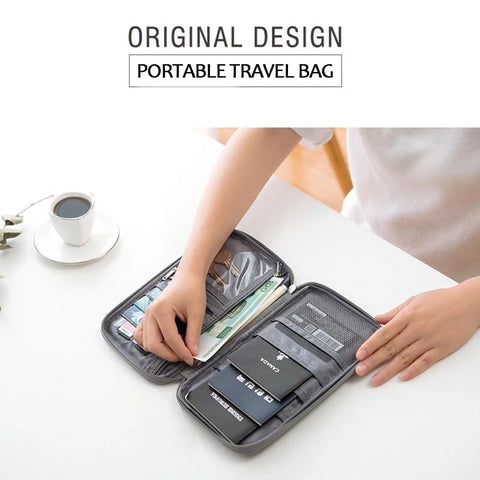 Waterproof Travel Wallet - Creative Organizer for Documents and Card Holders