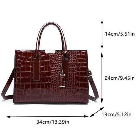 Crocodile Print Suitcase - The Pinnacle of Elegance and Functionality