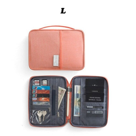 Waterproof Travel Wallet - Creative Organizer for Documents and Card Holders