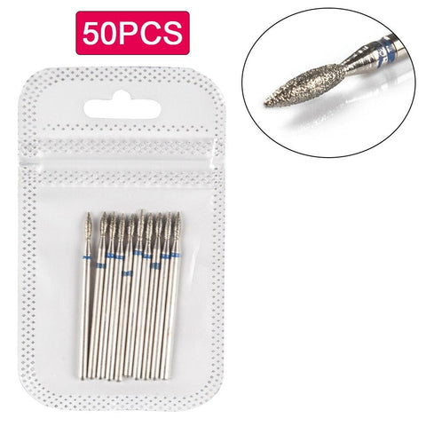 50pcs Brocas de Diamante Para Manicura e Pédicure - Esplendor