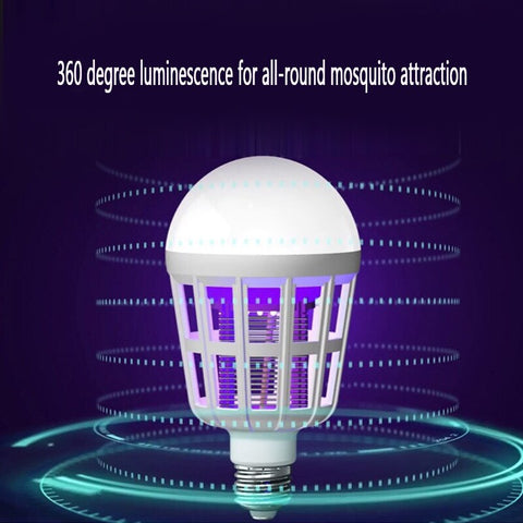 Lâmpada LED Mata-Moscas 9W - Iluminação Doméstica e Armadilha de Insetos