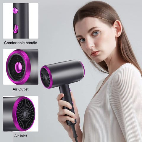 Secador de Cabelo com Difusor 1800W  -  Tecnologia Iónica para Cuidado do Cabelo