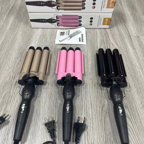 Professional Three-Tube Multi-Curl Curler - Perfect Curls