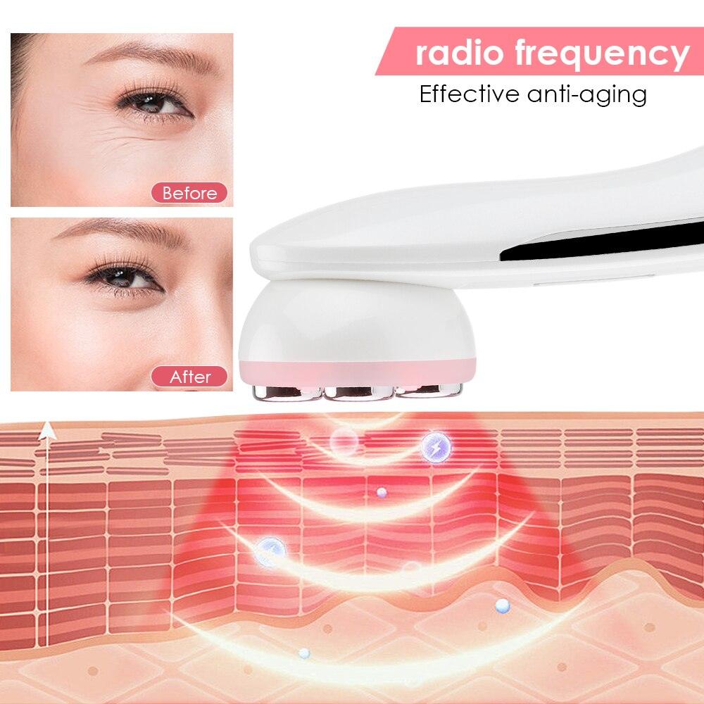 Massageador Facial Elevador Facial com Microcorrente de Radiofrequência EMS 5 Cores Rejuvenescimento da Pele - Esplendor