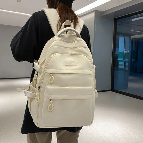 Mochila Estilo Harajuku Versão Coreana para Estudantes do Ensino Médio