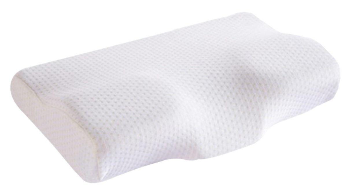 Almofada Ortopédica com Espuma de Memória - Formato Borboleta, Proteção para Pescoço e Cervical