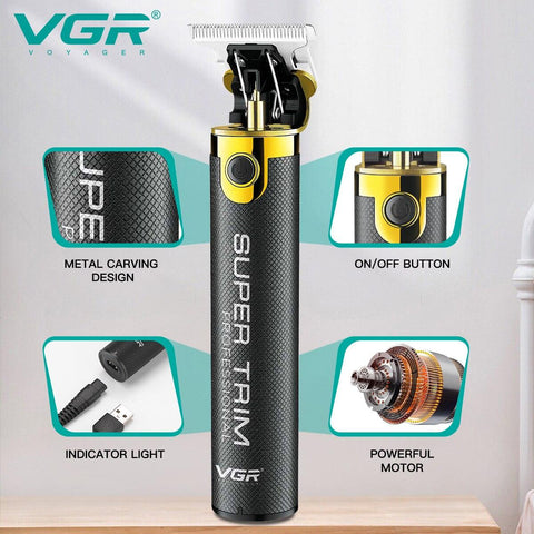 VGR T9 Máquina aparadora de cabelo profissional - Esplendor