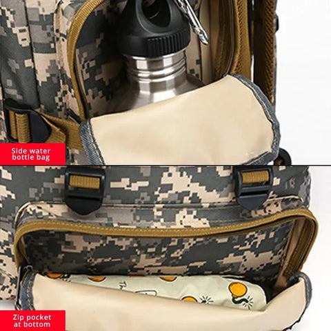 Mochila Tática Militar 70L - Grande Capacidade Ideal para Aventuras ao Ar Livre e Táticas