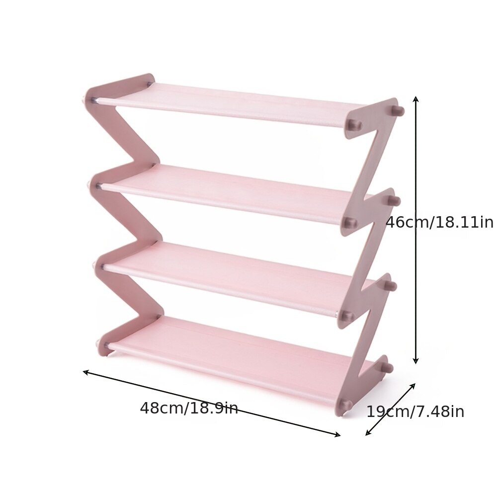 Shoe Cabinet with Tier Mounting, Space-Saving Z Bracket