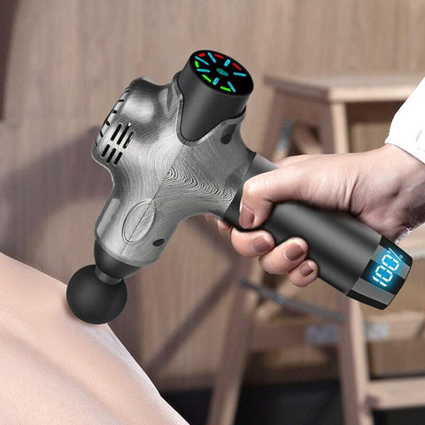 Pistola de massagem muscular Deep Tissue para alívio de dores musculares para atletas - Esplendor