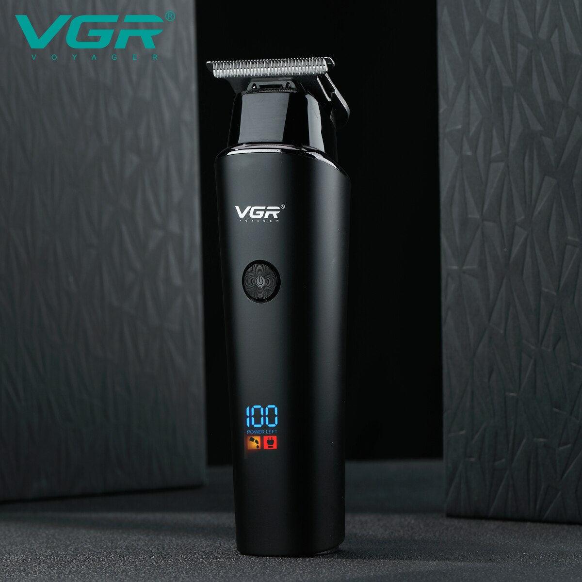 VGR V-937 Aparador de Cabelo Profissional 0mmDigital Display - Esplendor