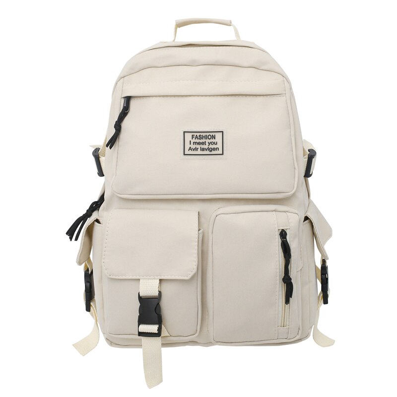 Unisex Nylon Backpack with Multiple Pockets and Large Capacity - Style and Convenience in a Single Accessory