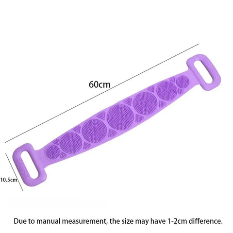 Escova de Banho em Silicone para Limpeza Corporal com Dupla Face - Massageador e Esfoliante