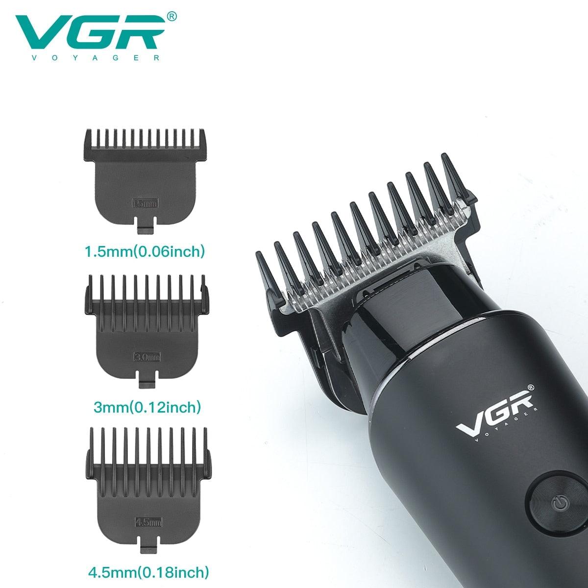 VGR V-937 Aparador de Cabelo Profissional 0mmDigital Display - Esplendor