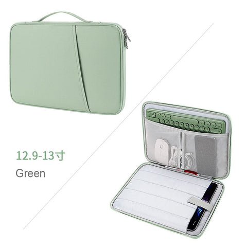 Protective Tablet Handbag with Charging and Side Storage Compartment