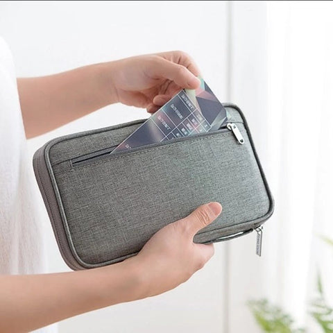 Waterproof Travel Wallet - Creative Organizer for Documents and Card Holders