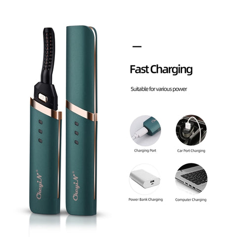 Portable Electric Eyelash Curler - Natural and Long-lasting Enhancement