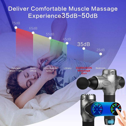 Pistola de massagem muscular Deep Tissue para alívio de dores musculares para atletas - Esplendor