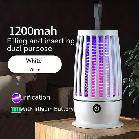 Portable Rechargeable Electric Mosquito Killer Lamp - Insect Trap with 365nm UV