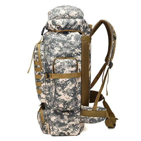 Mochila Tática Militar 70L - Grande Capacidade Ideal para Aventuras ao Ar Livre e Táticas