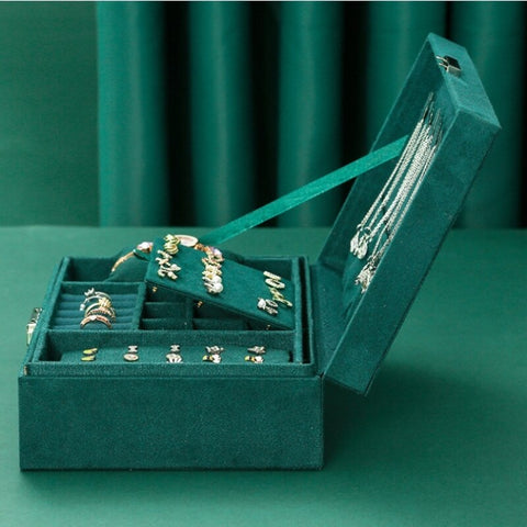 Vintage Style Double Watch and Jewelry Storage Box - Luxurious and Spacious