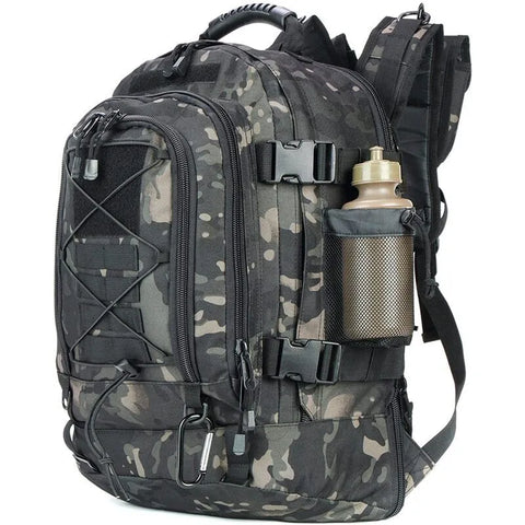 Mochila Tática de Grande Capacidade 64L para Aventuras ao Ar Livre - Leve o Seu Equipamento com Estilo e Conforto