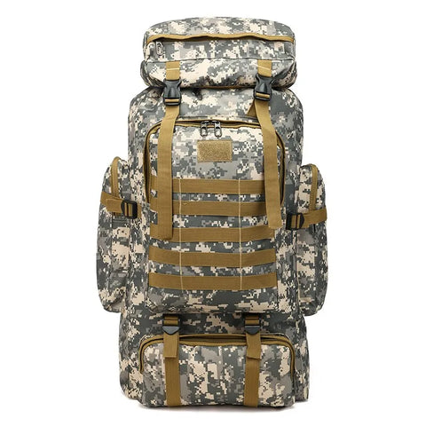 Mochila Tática Militar 70L - Grande Capacidade Ideal para Aventuras ao Ar Livre e Táticas