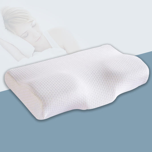 Orthopedic Pillow with Memory Foam - Butterfly Shape, Neck and Cervical Protection 