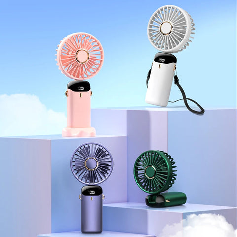 3000mAh Foldable Handheld Fan - Cool Off with Style and Convenience