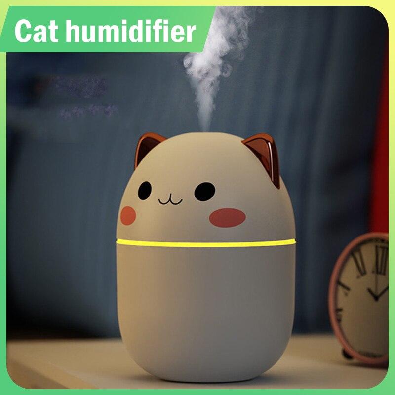 Novo Humidificador silencioso de lindo gato cartoon usb - Esplendor