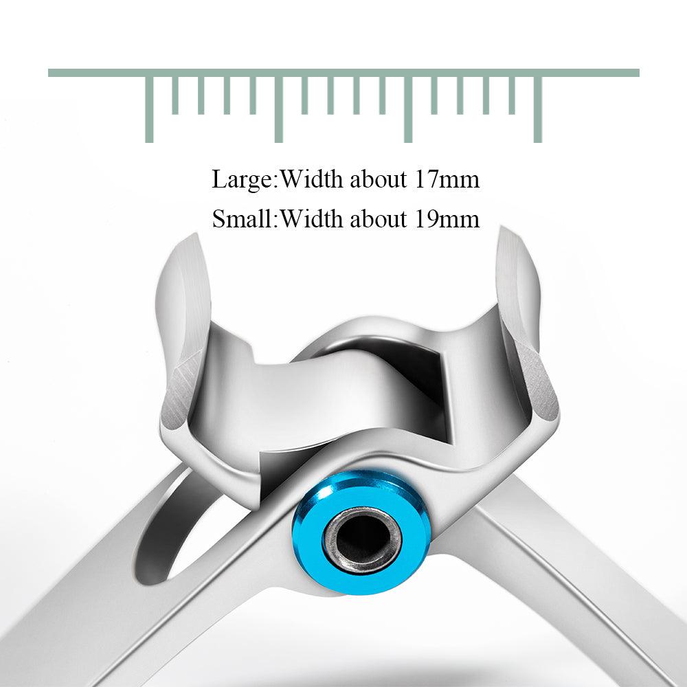 Corta-unhas profissional de aço inoxidável com abertura de mandíbula larga - Esplendor