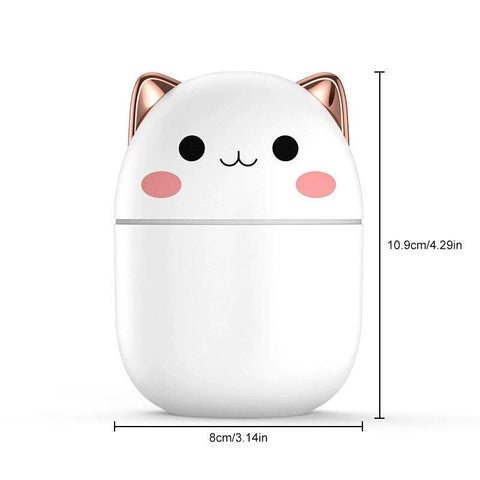 Novo Humidificador silencioso de lindo gato cartoon usb - Esplendor