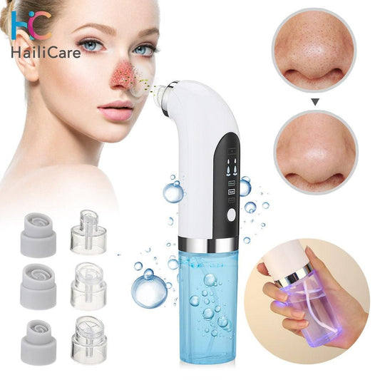 Removedor de pontos negros elétrico com bolhas pequenas USB Ciclo de água Remoção de acne e espinhas Aspiração a vácuo Ferramenta de limpeza facial do nariz - Esplendor