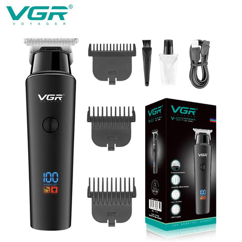 VGR V-937 Aparador de Cabelo Profissional 0mmDigital Display - Esplendor