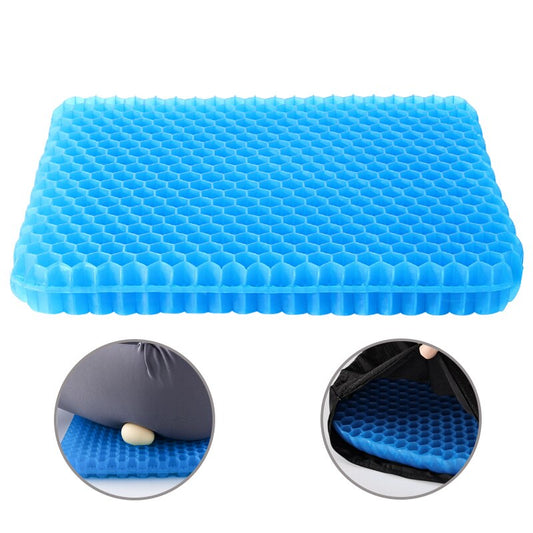 Breathable Gel Seat Cushion - Breathable Silicone Honeycomb Structure